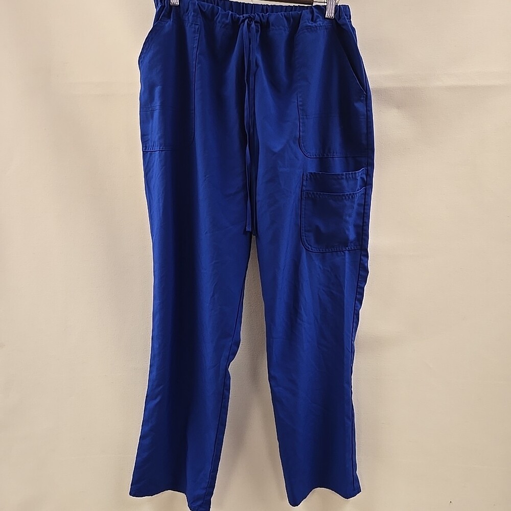 Scrap Star Women’s Royal Blue Scrub Pants with Pockets Size XL